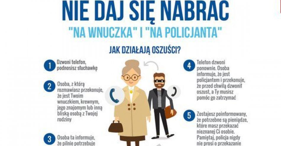 zdjęcie: Fałszywa córka oszukała 76-latkę. Seniorka straciła 74 000 zł / fot. KMP Zamość