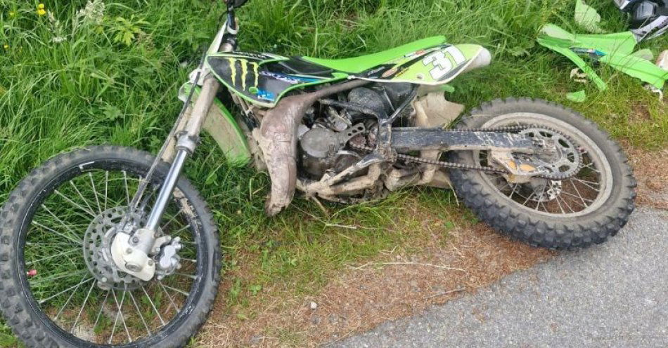 zdjęcie: Nastolatek bez uprawnień na motocyklu / fot. KPP Opatów