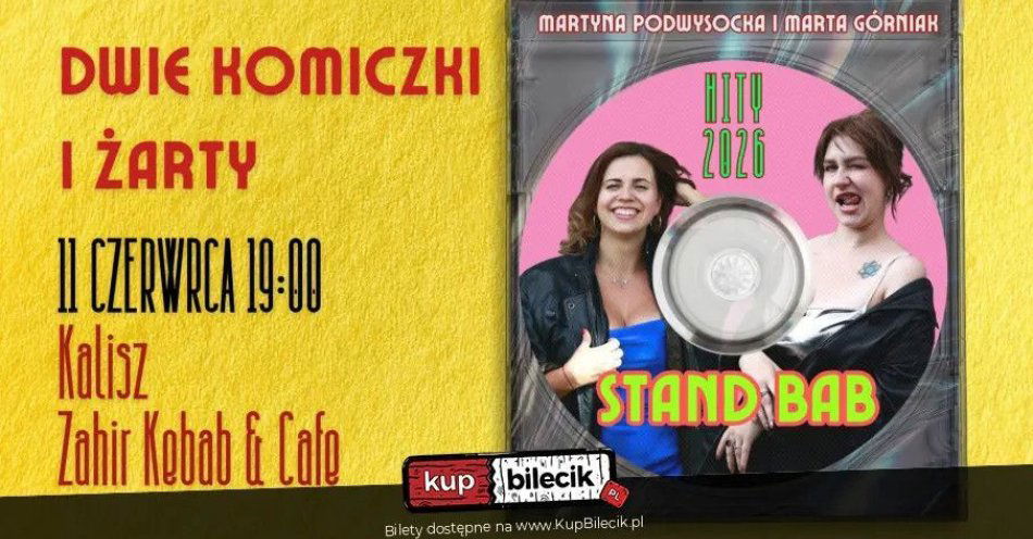 zdjęcie: STAND BAB czyli dwie komiczki i żarty / kupbilecik24.pl / STAND BAB czyli dwie komiczki i żarty