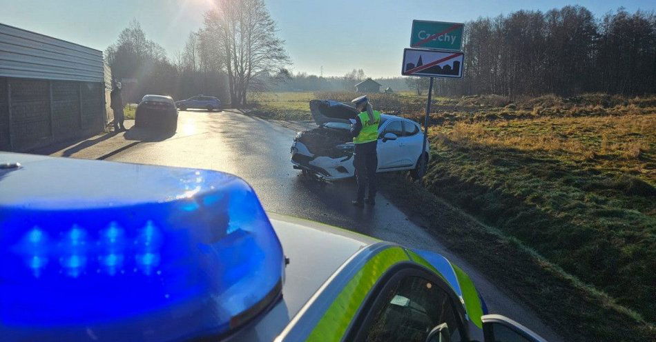 zdjęcie: Kilka kolizji od rana na drogach powiatu / fot. KPP w Zduńskiej Woli