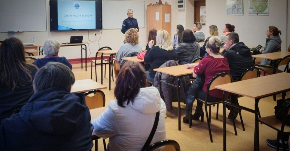 zdjęcie: Program profilaktyczny „Zanim będzie za późno” / fot. KPP w Ełku