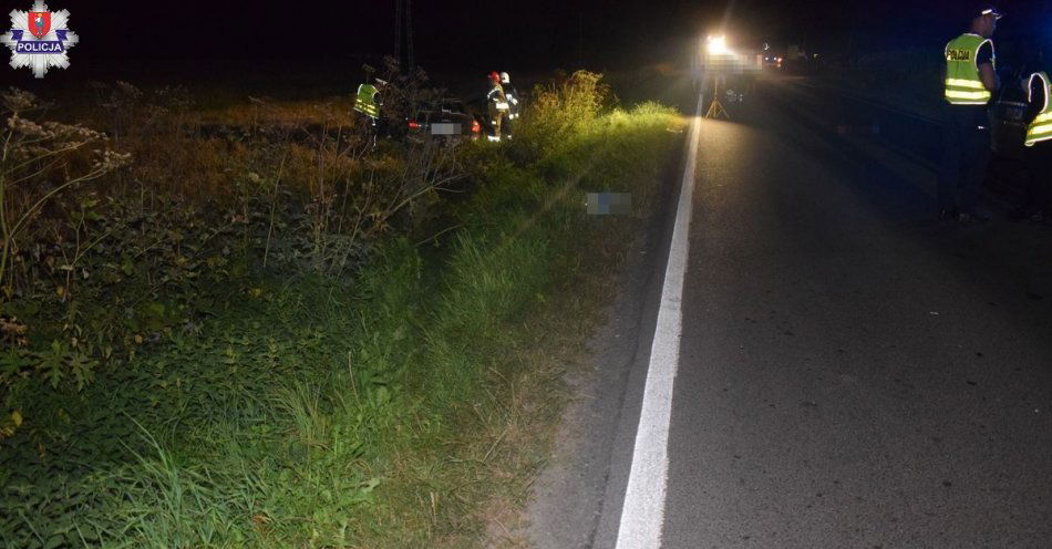 zdjęcie: Śmiertelny wypadek w miejscowości Udrycze-Wola / fot. KMP Zamość