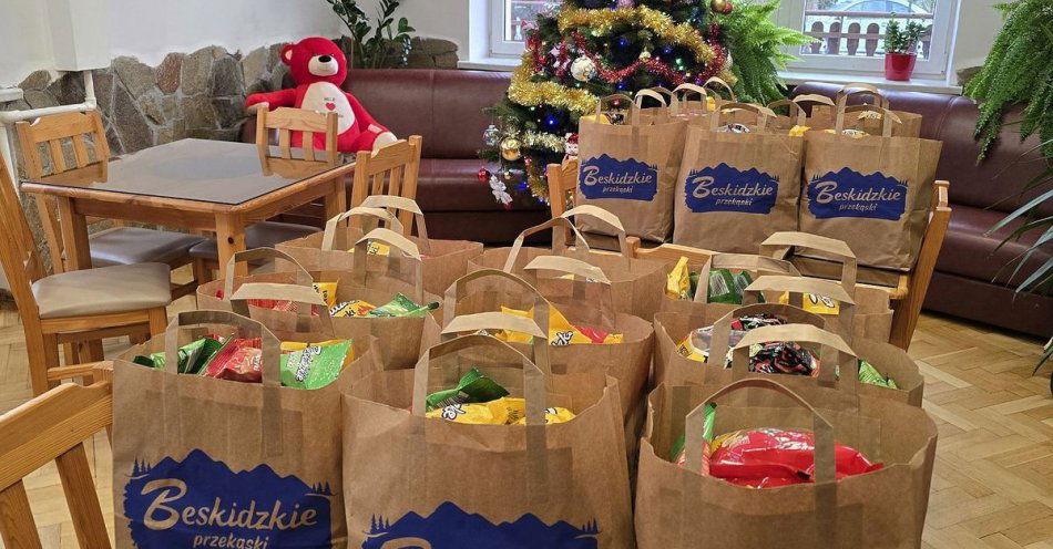 zdjęcie: Policjanci i IPA obdarowali dzieci z Tatrogrodu paczkami / fot. KMP w Zakopanem