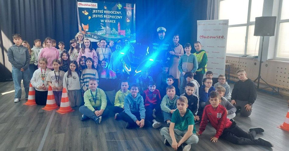 zdjęcie: Uczniowie z Warki ćwiczyli bezpieczną jazdę na rowerze / fot. KPP w Grójcu