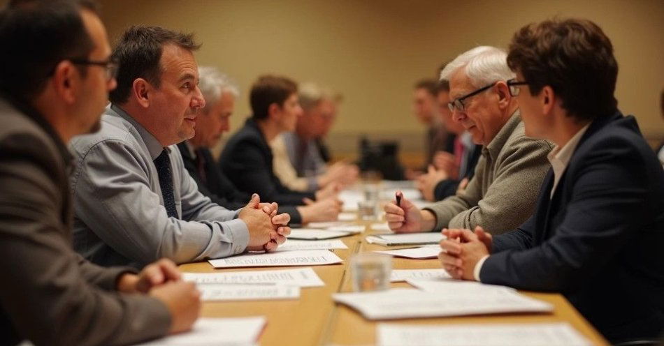 zdjęcie: Budżet Obywatelski Sosnowca 2026: 10 mln zł do wzięcia / Mieszkańcy podczas spotkania dotyczącego budżetu obywatelskiego /TMAI