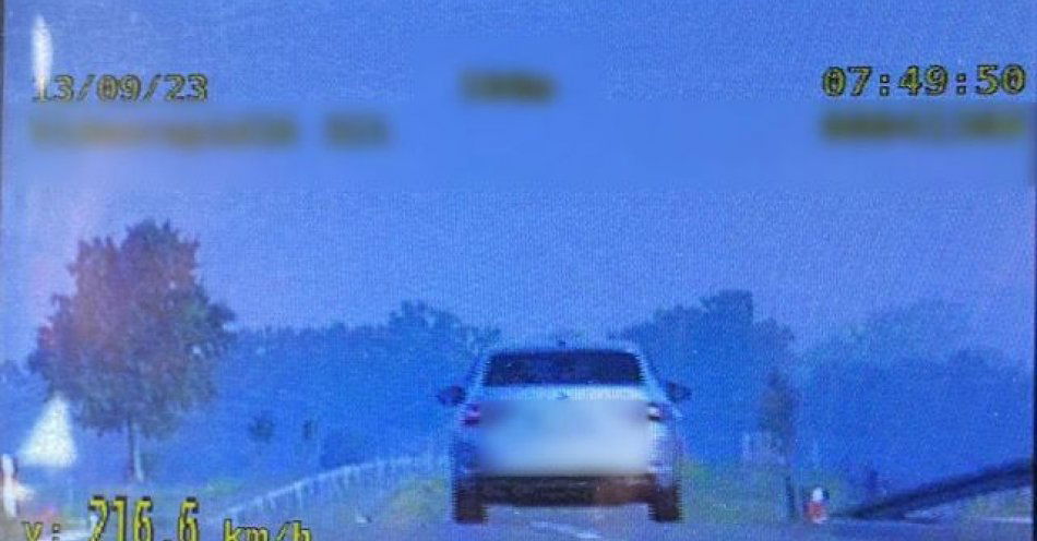 zdjęcie: Przekroczył prędkość o 96 km/h – wysoki mandat karny za szybką jazdę / fot. KPP w Ostródzie