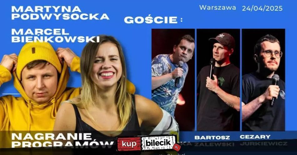 zdjęcie: Gościnnie: Paweł Chałupka, Bartosz Zalewski i Cezary Jurkiewicz / kupbilecik24.pl / Gościnnie: Paweł Chałupka, Bartosz Zalewski i Cezary Jurkiewicz