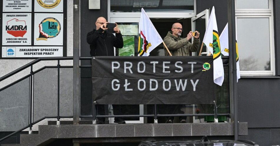 zdjęcie: Szósty dzień protestu głodowego związkowca z kopalni w Bogdance / fot. PAP