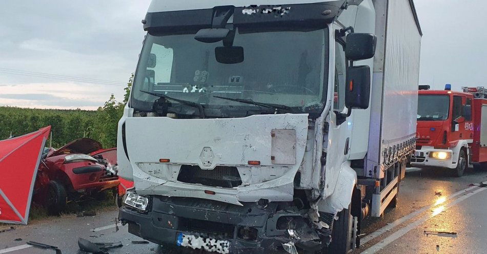 zdjęcie: Śmiertelny wypadek na trasie DK19 / fot. KPP w Łosicach