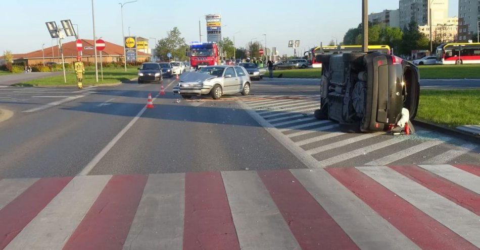 zdjęcie: Wypadek na rąbińskim osiedlu w Inowrocławiu / fot. KPP Inowrocław