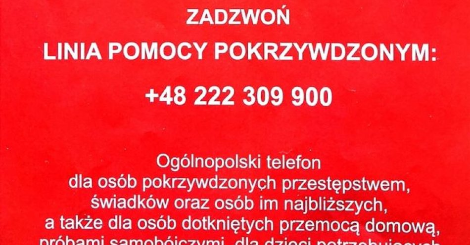 zdjęcie: Jesteś ofiarą przestępstwa? Świadkiem? Doznajesz przemocy np. w rodzinie? Szukasz pomocy? / fot. KPP w Świdwinie