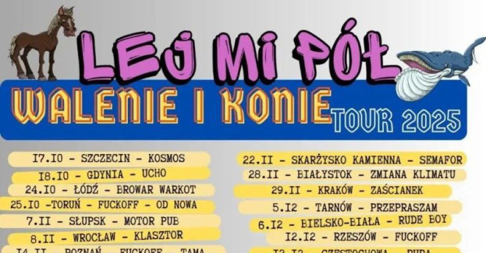 zdjęcie: Walenie i konie - Tour 2025 / kupbilecik24.pl / Walenie i konie - Tour 2025