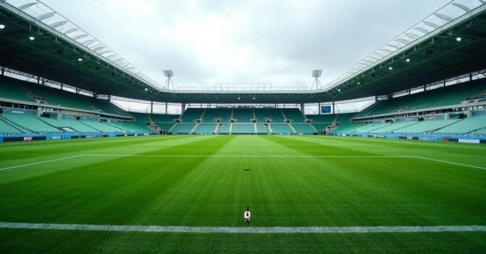 zdjęcie: 105 lat Warty Śrem - od Błyskawicy do IV ligi / Boisko sportowe w stylu retro z widokiem trybun w tle /TMAI