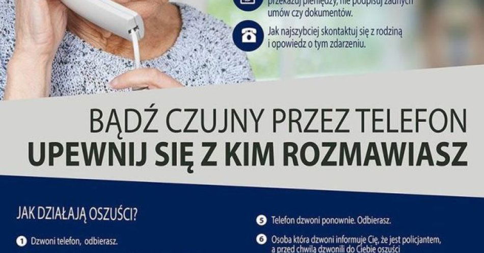 zdjęcie: Czujna seniorka z Krzepic uratowała oszczędności / fot. KPP w Kłobucku