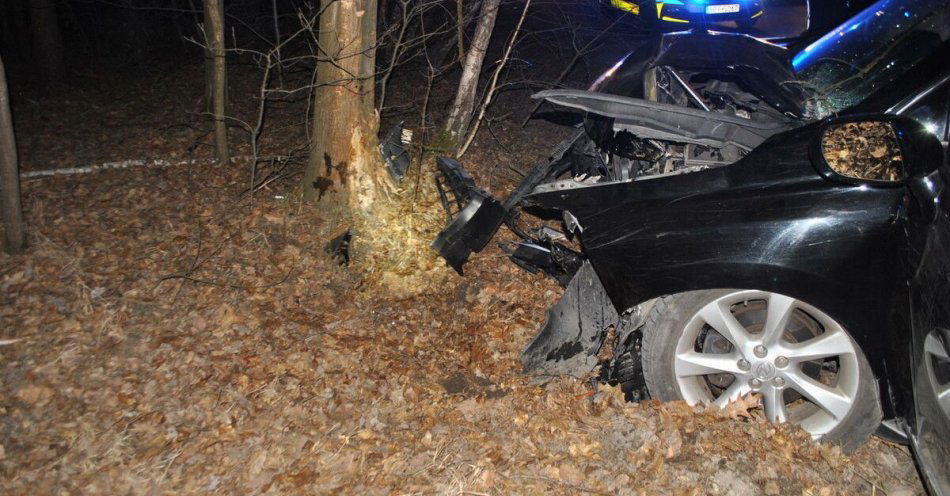 zdjęcie: Tragiczny wypadek w Twardej po zderzeniu z dzikiem / fot. KPP w Tomaszowie Mazowieckim