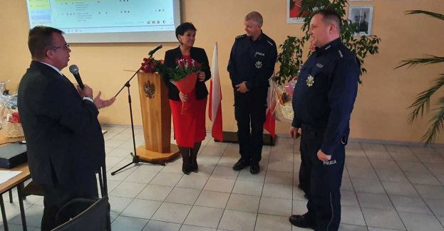 Pożegnanie dzielnicowych gminy Dąbrowa