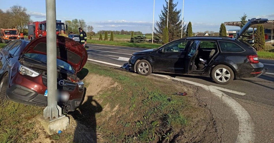 zdjęcie: Groźna kolizja na K61 / fot. KPP w Makowie Mazowieckim