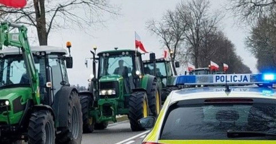 zdjęcie: Uwaga! utrudnienia w ruchu w związku z planowanym protestem rolników / fot. KPP w Pułtusku