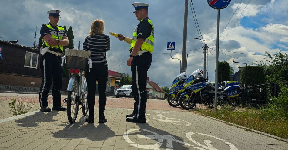 zdjęcie: Rowerzysto, jedź ostrożnie! / fot. KPP Sokółka