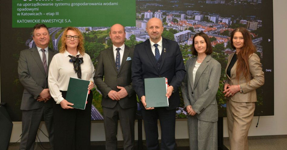 zdjęcie: Katowice pozyskały dziesiątki milionów złotych na kolejne inwestycje w infrastrukturę deszczową / fot. nadesłane