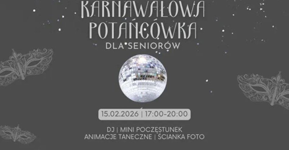 zdjęcie: Karnawałowa potańcówka dla Seniorów / kupbilecik24.pl / Karnawałowa potańcówka dla Seniorów