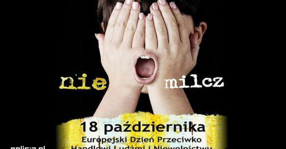 zdjęcie: 18 października - Europejski dzień przeciwko handlowi ludżmi / fot. KPP Międzychód