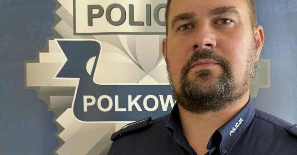 zdjęcie: Dzielnicowy z Radwanic ma wielkie serce i zna rejon / fot. KPP w Polkowicach