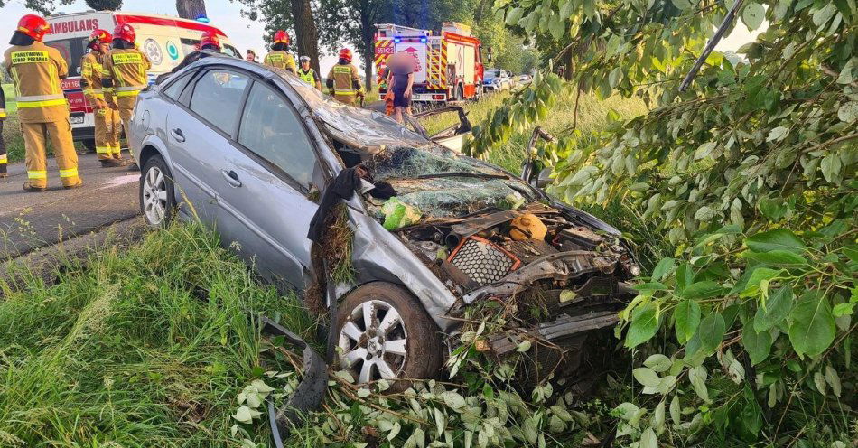 zdjęcie: Wypadek w Ryńsku / fot. KPP Wąbrzeźno