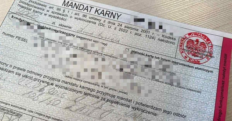 zdjęcie: Pędził o 68 km/h za szybko - stracił prawo jazdy / fot. KPP Kolno