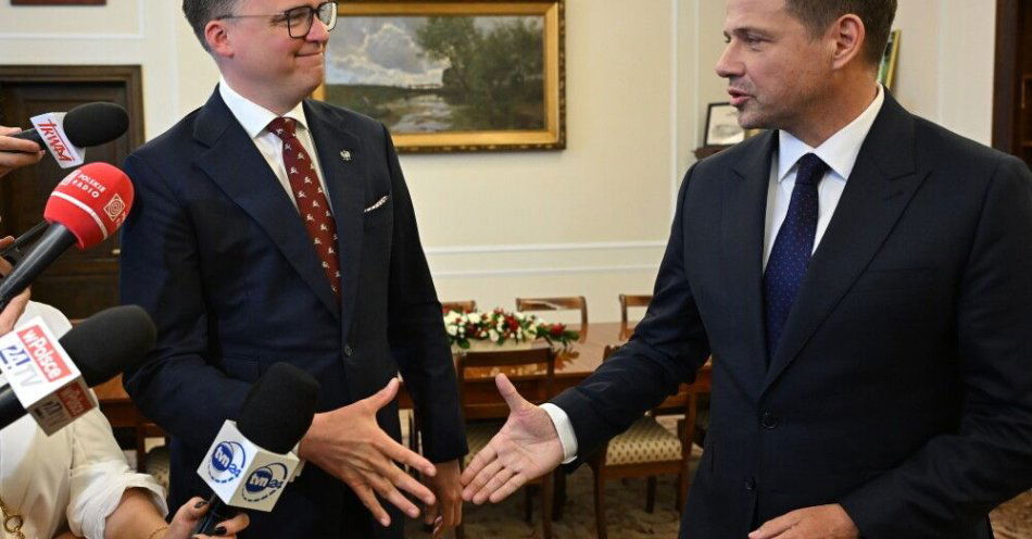 zdjęcie: Trzaskowski z oficjalnym poparciem Hołowni; obaj wezmą udział w niedzielnym marszu / fot. PAP