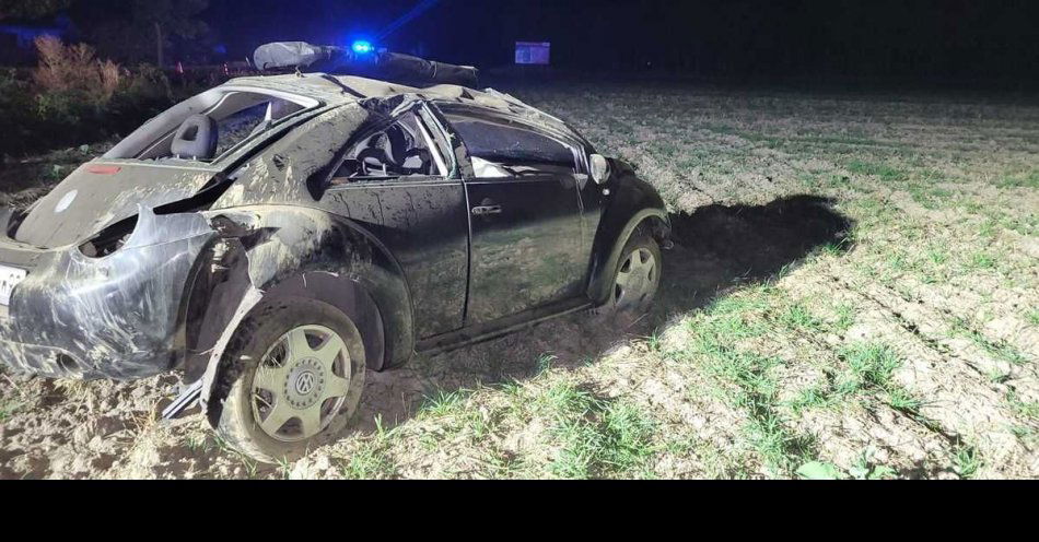 zdjęcie: Wypadek śmiertelny w Fabianowie / fot. KPP Pleszew