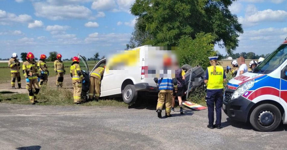 zdjęcie: Wypadek w Płowcach (pow. radziejowski) / fot. KPP w Radziejowie