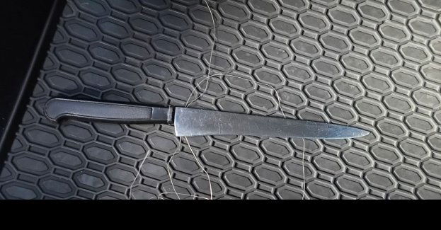 Agresor z nożem zaatakował policjantów w Suwałkach