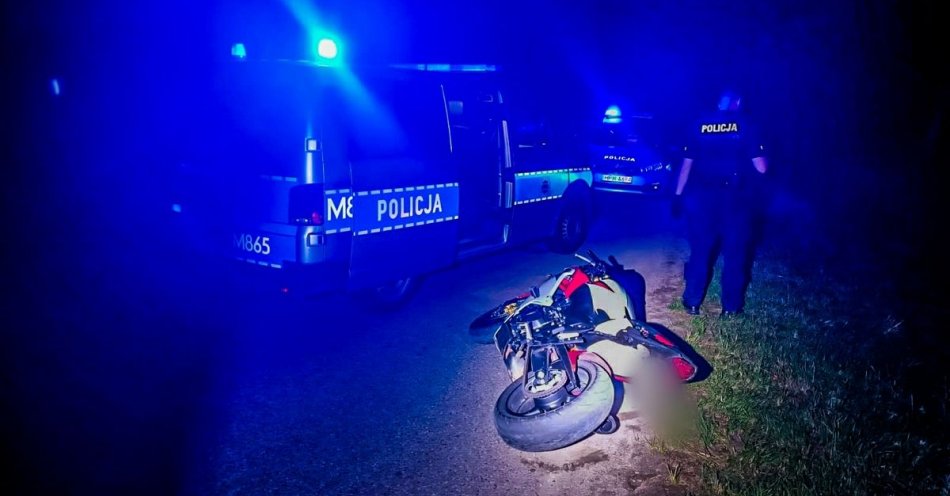 zdjęcie: Pościg za nietrzeźwym motocyklistą / fot. KPP Siemiatycze