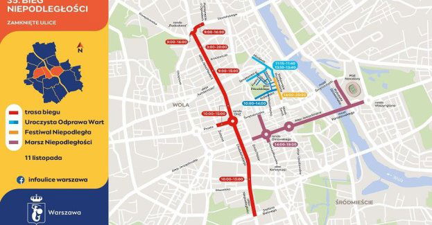 Warszawa: utrudnienia i zamknięcia ulic w Święto Niepodległości