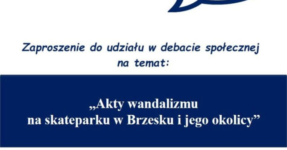 zdjęcie: Debata o wandalizmie na skateparku w Brzesku / fot. KMP w Brzesku