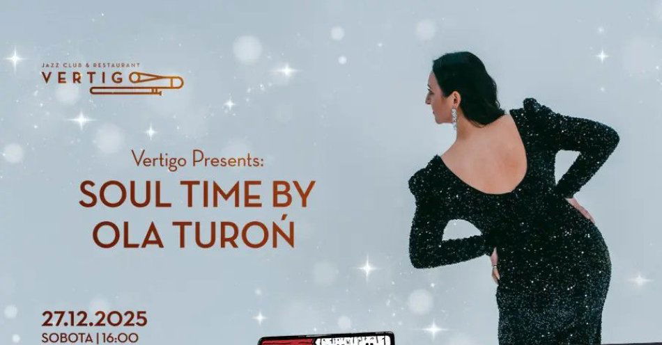 zdjęcie: Vertigo Presents: Soul Time by Ola Turoń / kupbilecik24.pl / Vertigo Presents: Soul Time by Ola Turoń