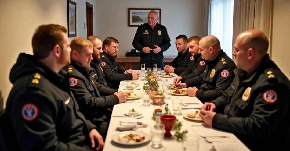 zdjęcie: Wigilia w Komendzie Powiatowej Policji w Środzie Wlkp. / TM/ przykładowa ilustracja