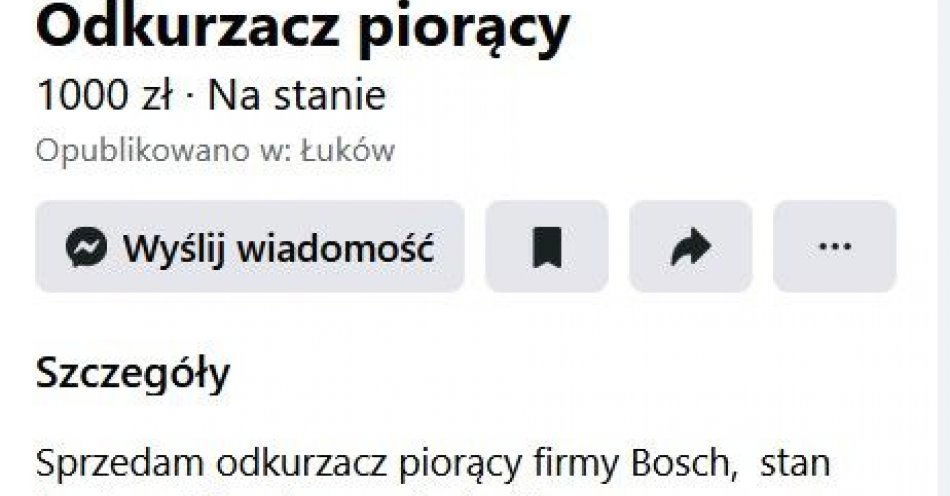 zdjęcie: Chciała sprzedać odkurzacz, a straciła ponad 11 tysięcy złotych / fot. KPP Łuków