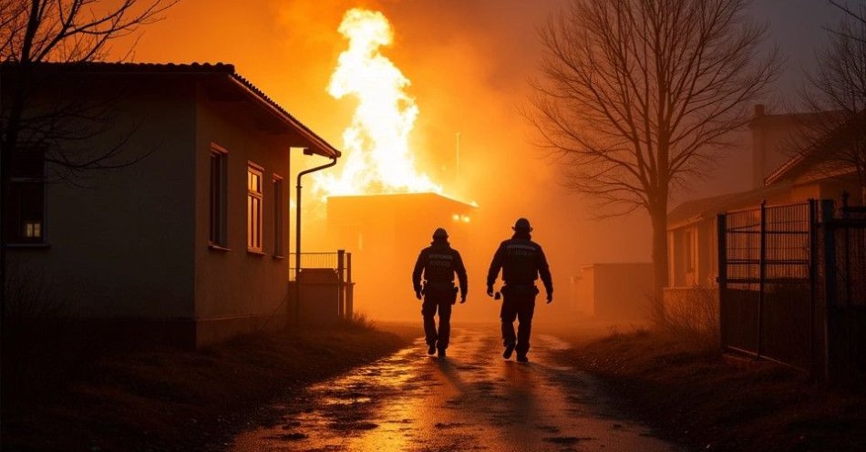 zdjęcie: Policjanci z Kraśnika uratowali 64-latka z płonącego domu / TM/ przykładowa ilustracja
