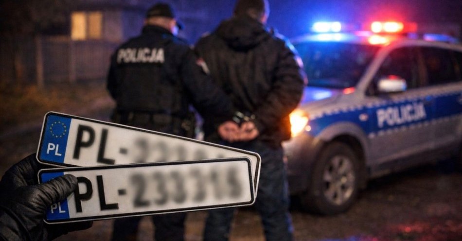 zdjęcie: Zatrzymano nastolatka po kradzieży tablic rejestracyjnych / fot. KMP w Nowym Targu