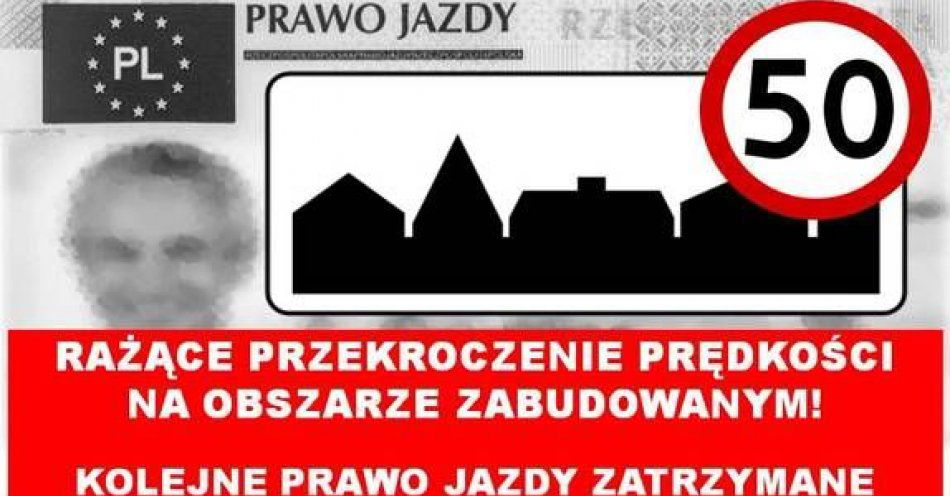 zdjęcie: Pędził 111 km/h w obszarze zabudowanym / fot. KPP w Przasnyszu