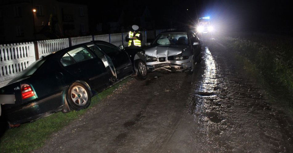 zdjęcie: Zdarzenie drogowe we Wronikowie / fot. KMP w Piotrkowie Trybunalskim