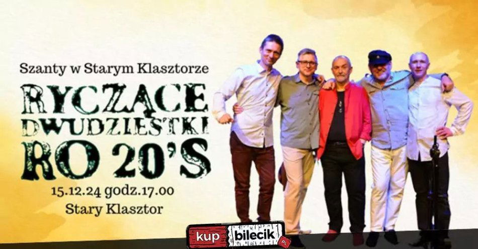 zdjęcie: Ryczące Dwudziestki - Szanty w Starym Klasztorze! / kupbilecik24.pl / Ryczące Dwudziestki - Szanty w Starym Klasztorze!