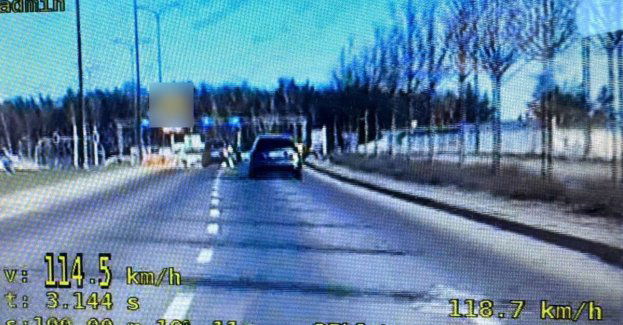 114 km/h w obszarze zabudowanym. Kierowca stracił prawo jazdy