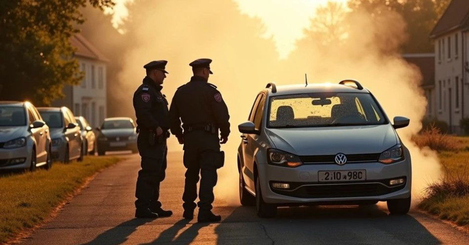 zdjęcie: Sanoccy policjanci uchronili Volkswagena przed pożarem / TM/ przykładowa ilustracja