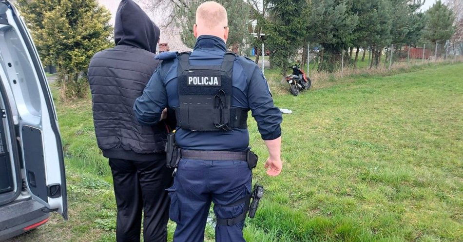 zdjęcie: Kradli skutery, żeby pojeździć i sprzedać / fot. KPP w Łasku
