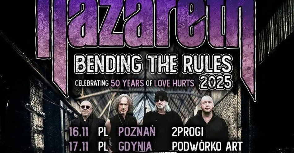 zdjęcie: Nazareth - Bending The Rules Tour 2025 / kupbilecik24.pl / Nazareth - Bending The Rules Tour 2025