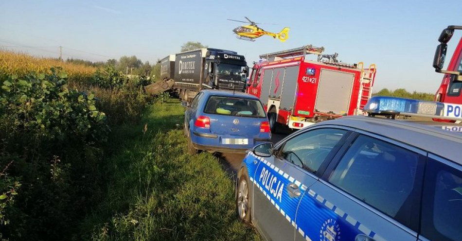 zdjęcie: Groźny wypadek pod Kutnem / fot. KPP w Kutnie