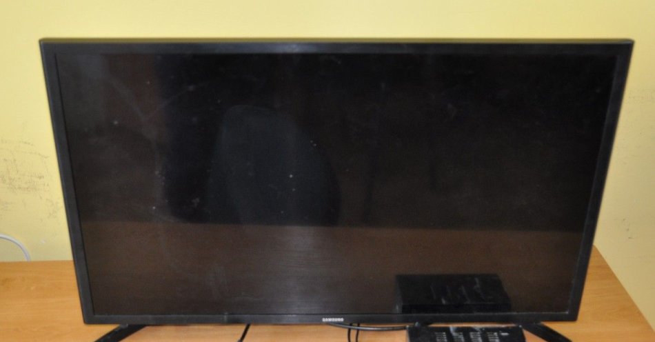 zdjęcie: 32-latek włamał się po telewizor i dekoder / fot. KPP Radzyń Podlaski